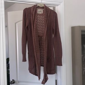 Angel of the north anthro mauve cardigan large